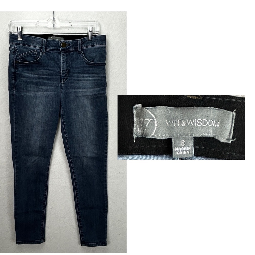 Wit & Wisdom Medium Wash Blue Denim Jeans Size 8 (760)